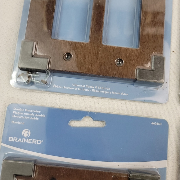 (4) Brainerd ROWLAND Double Decorator 66265 Charcoal Ebony & Soft Iron - Picture 3 of 13